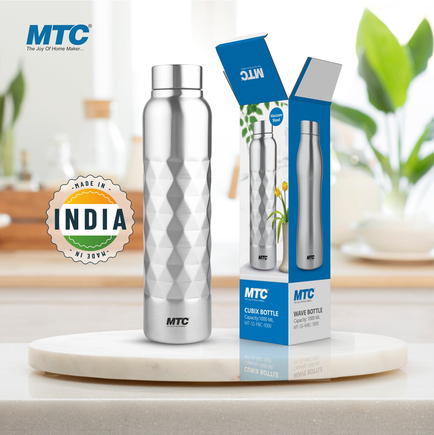 Stainless Steel Fridge Bottle Cubix