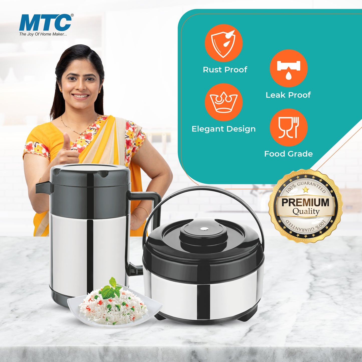 Casserole and Kettle Puff Insulated Combo Set Gift Pack