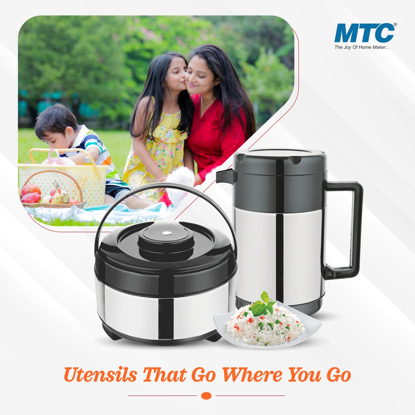 Casserole and Kettle Puff Insulated Combo Set Gift Pack