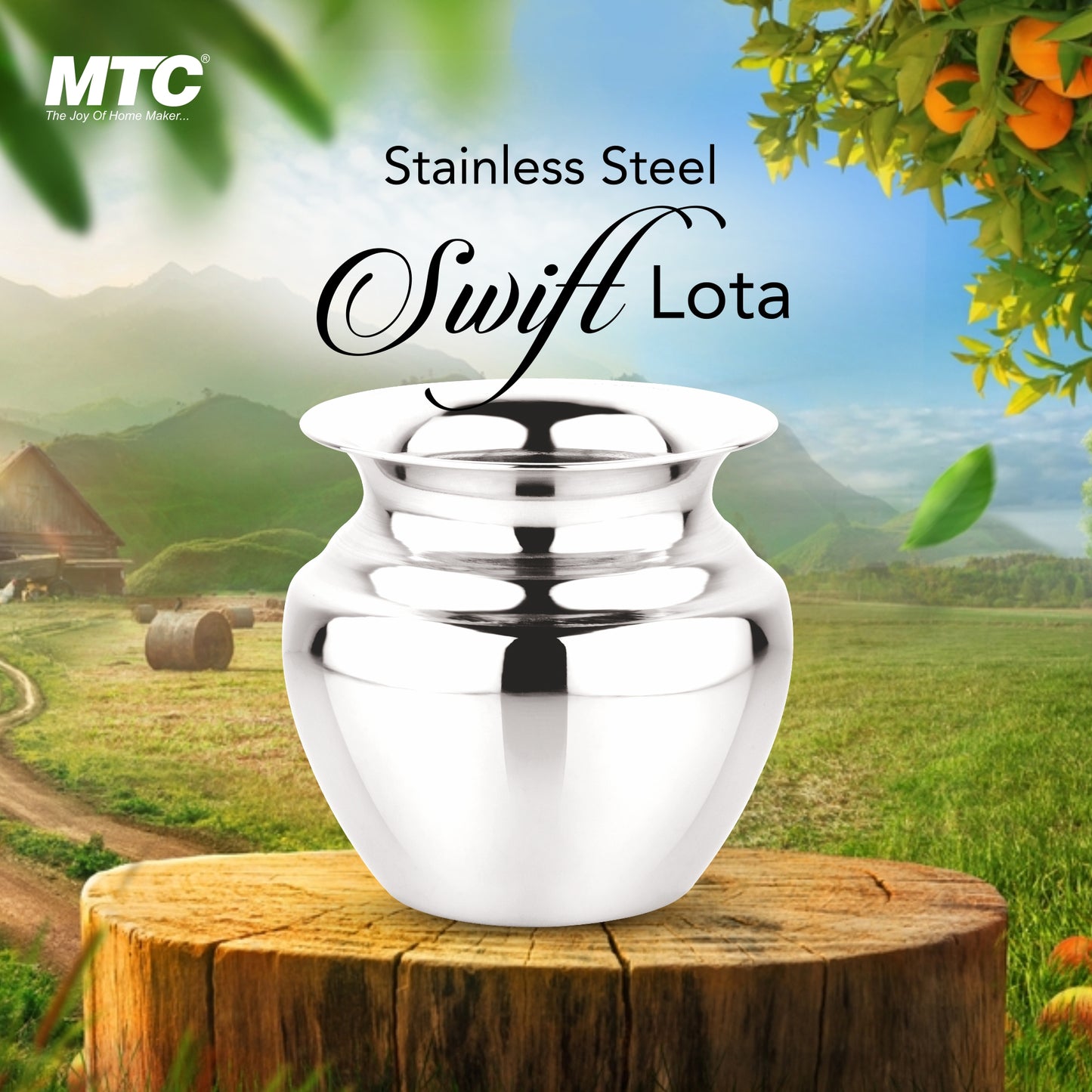 Heavy Stainless Steel Water Storage Lota/Kalash/Chambu/Tumbler for Pooja/Pongal/Marriage/Karvachauth