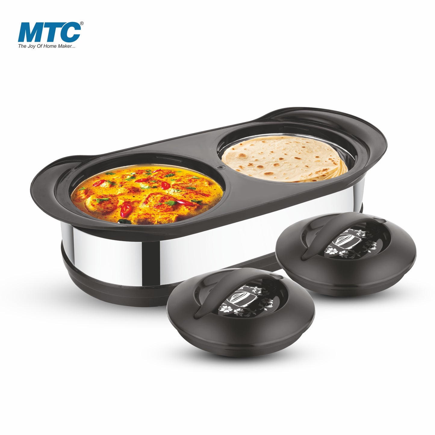 MTC Insulated Twin Casserole Set (850+850) Black