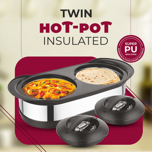 MTC Insulated Twin Casserole Set (850+850) Black