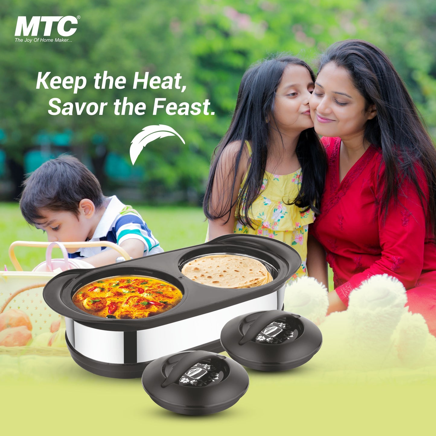 MTC Insulated Twin Casserole Set (850+850) Black