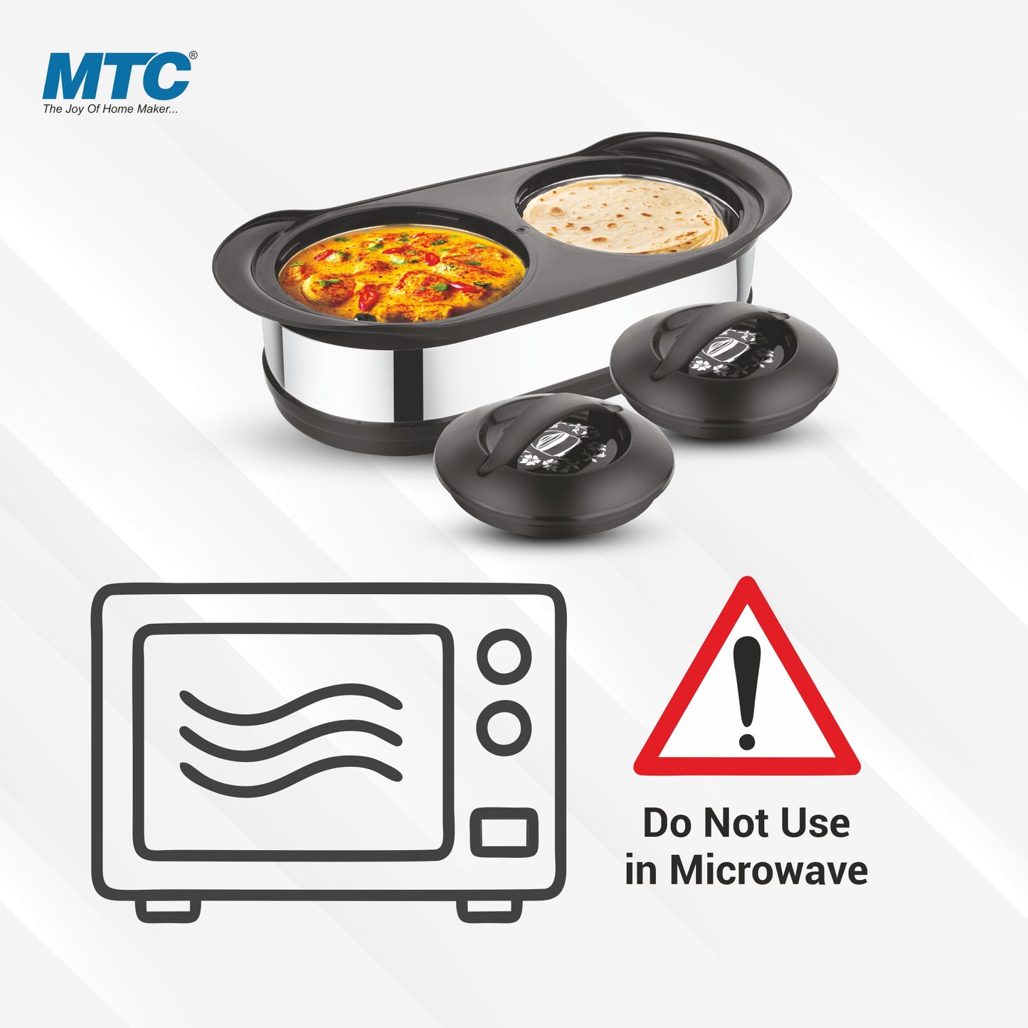 MTC Insulated Twin Casserole Set (850+850) Black