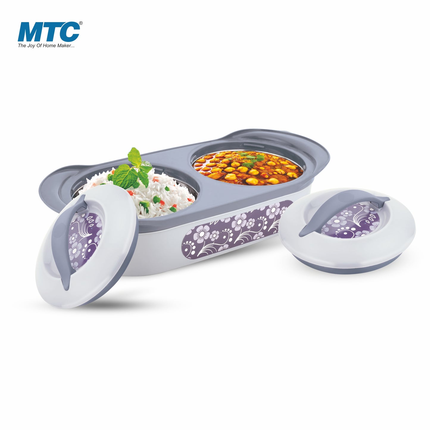 MTC Insulated Twin Casserole Set (850+850) Grey