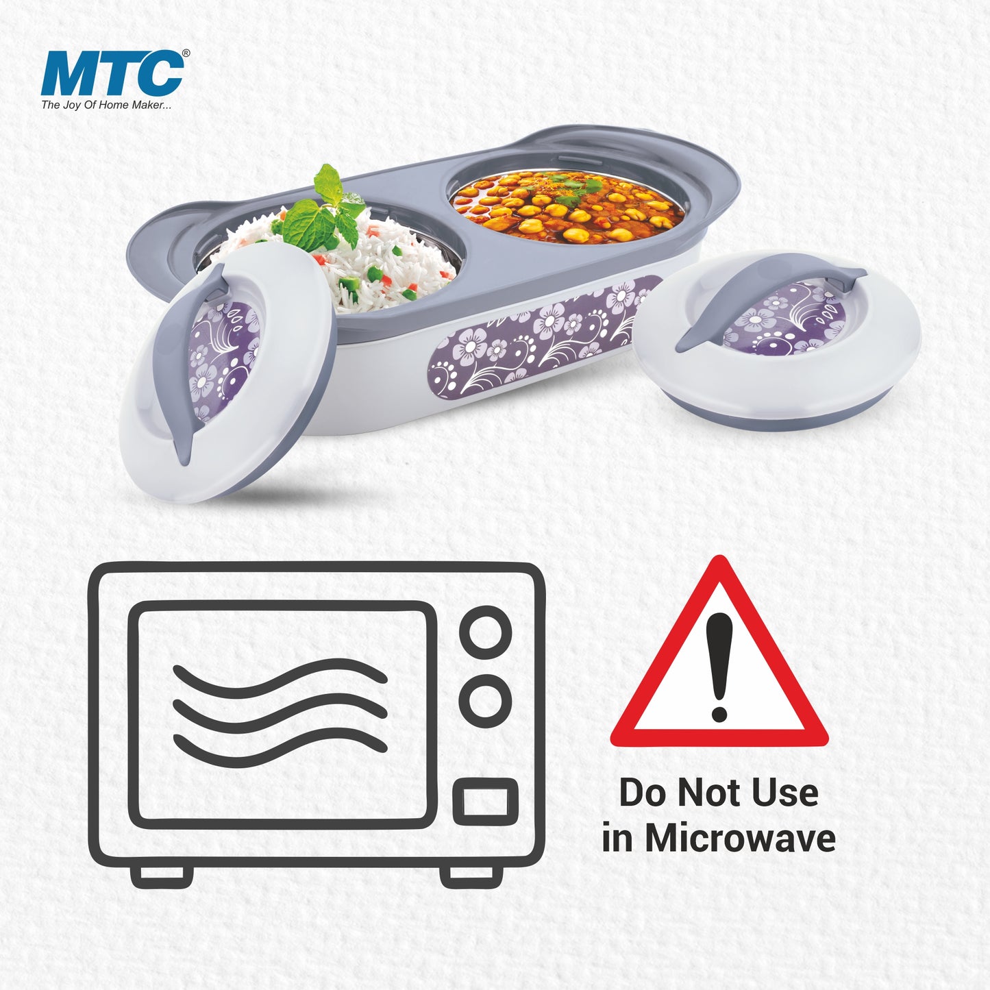 MTC Insulated Twin Casserole Set (850+850) Grey